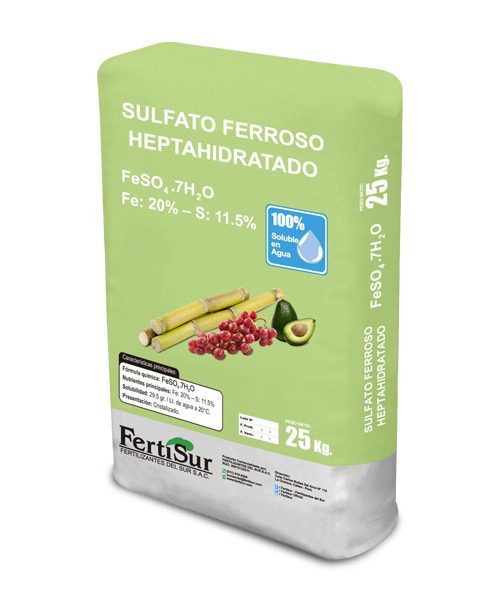 SULFATO HIERRO SAL 25 Kg - Fitosanitarios Belenguer